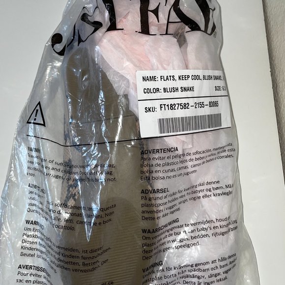 Just Fab | Keep Cool Ballet Flat | Blush Snake - Picture 5 of 5